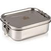 Indian-Tiffin Lunchbox rettangolare a strato singolo in acciaio inox (medio)