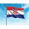 Oedim Bandiera della Croazia | 150 x 85 cm | Rinforzata e con impunture | Bandiera con 2 occhielli metallici e resistente all'acqua