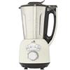 Senya SYCP-HB008C Blender Chauffant Inox Cook & Ice V3, Mixeur Zuppe Vellutate/Passati, Cottura a Vapore, Gelati Smoothies, 1,5L,1400W, Crema, 1400 W, 1