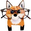 INIFLM Porta occhiali in legno con animali, realizzato a mano, a forma di animale, per occhiali da sole, per casa, ufficio, scrivania e accessori