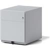 BISLEY Cassettiera con rotelle Note con Maniglia, Universale, 1 cassetto HR, Metallo, 355 Argento, 56.5 x 42 x 49.5 cm