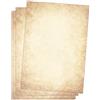 Edition Seidel - 25 Fogli di Carta da Lettere Vintage, Antica, DIN A4, 120 g/m², per Certificati e Documenti, Artigianato, Medievale, Effetto Pergamena