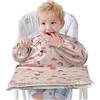 Vicloon Bavaglini Neonato, Bavaglino Svezzamento Bavaglini per Bambini con Maniche Impermeabili, Bavaglino Avvolgente per Seggiolone, Adatto bambini dai 6 mesi ai 3 anni (Motivo Arcobaleno)