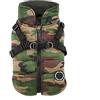Puppia Papd-Vt1366-Ca-Xl - Gilet Invernale Impermeabile con Imbracatura Integrata, Verde (Camo), XL, 1 Pezzo