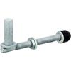 Alberts 410674 Cardine, una coppia, da avvitare a fondo, regolabile, zincato a caldo, entrata Ø16 mm, lunghezza 140 mm, filettatura M12