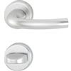 HOPPE Maniglia Hoppe Tokyo con rosette WC, Argento anodizzato, 2951344