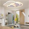 GHiycotdl Plafoniera Cameretta Bambini,52Cm Plafoniera Led Soffitto Dimmerabile Con Telecomando, 3000-6500K Applique Da Parete Interno Per Camera Da Letto E Soggiorno Dei Bambini