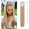 Silk-co Coda Finta Capelli Lisci 70cm Extension Sintetiche Posticci per Coda di Cavallo Capelli Extension Lunga 140g # Sabbioso Mix Biondo Sbiancante