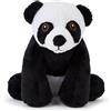 Zappi Co 100% Peluche riciclato Panda Peluche (13-15cm) Collezione di animali morbidi e coccolosi per il neonato primo bambino