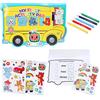 Toyland® Cocomelon Activity Set - Blocco attività A4, matite e 2 Fogli di Adesivi - Giocattoli per l'artigianato - Giocattoli da Viaggio