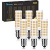 Blewandy Lampadine LED E14 Luce Calda, 5W Equivalenti a 50W, 3000K 550LM Lampadina LED E14 Edison Lampadine Mais, Angolo 360 No Sfarfallii, CA 175-265V, Non Dimmerabile, 6 Pezzi