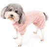 Zunea Pigiama Invernale per Cani di Piccola Taglia in Pile Caldo Sbbigliamento per Cuccioli Cappotto Pigiama Tuta Morbido Pullover in Peluche Pjs Abiti Vestiti Chihuahua Yorkie Abbigliamento Rosa S