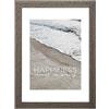 Hama Cornice portafoto Waves, 10 x 15 cm (cornice in legno, cornice per foto, verticale, orizzontale, da appendere, formato immagine 10 x 15 cm), colore: tortora