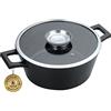 Laguiole - Pentola 28 cm nero antiaderente Greblon C2+ induzione MAESTRO