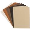 Ideen mit Herz Set di biglietti d'auguri | 10 biglietti colorati e 10 buste bianche | elegante effetto lino | ideale per auguri di compleanno, matrimonio (color crema/marrone, DIN C6 | 14,5 x 10,5 cm)