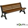 Panchina arredo urbano con doghe in legno h744_21