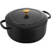 Ballarini Bellamonte Cocotte rotonda - 24 cm, nero, Ghisa
