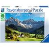 Ravensburger - Puzzle Veduta delle Dolomiti, 1500 Pezzi, Puzzle Paesaggi per Adulti e Ragazzi, Idea Regalo per Lei o Lui, 80x60 cm