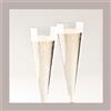 POLO PLAST 120 Pz Bicchiere Flute Calice Base Nera 120cc Plastica Usa e Getta