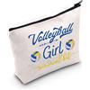 WZMPA Pallavolo Ragazza Cosmetico Trucco Borsa Regalo Giocatore di Pallavolo Ragazza Pallavolo Kit di Sopravvivenza Trucco Cerniera Sacchetto Sacchetto Sacchetto di Pallavolo Allenamento Regalo,