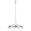 Eglo 3041 Lampadario a Sospensione in Vetro, in Plastica, Lilla/Bianco