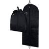 Hangerworld Custodia Porta Abiti da Viaggio 137cm Nera Traspitante con Manici e Cerniera Lampo