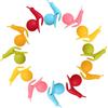 SwirlColor Bustine di tè Sveglio di Figura Della Lumaca del Silicone Hanging Holder Bustina di tè della Tazza della tazza di Colori della Caramella Gift Set - 12 Pezzi