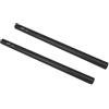Haoge VA-PR25B,Asta lunga 25 cm, in lega di alluminio, 15 mm, base Mattebox Follow Focus, colore: nero (confezione da 2)