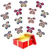 TSHAOUN 15 Pezzi Magico Volante Farfalla, Giocattoli, Sorpresa Adatto per Regali di Compleanno, Istruzione per Bambini, Carte (Colore Casuale)