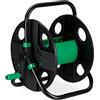 relaxdays, Nero-Verde Avvolgitubo da 30m, per Giardini, Campeggi o Balconi, Senza Tubo, HxLxP: 39x43x30 cm