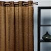 atenas home textile Atene Home Textile Tarbes-Tende con Occhielli in Salone per Metallo, 100% Poliestere, 140 x 265 cm, Colore: Marrone Nero