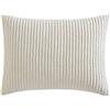 Beatrice Home Fashions Channel Copriletto in ciniglia, Avorio, Standard Sham