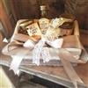 Vecchio Borgo Tartufi & Funghi 🎄Confezione regalo in legno colorato fatta a mano - riutilizzabile - con 3 prodotti al tartufo a scelta - ottima idea regalo di Natale (miele olio salsa)