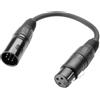 Adam Hall Cables 3 STAR DGF 0020 - Adattatore DMX XLR maschio 5 poli a XLR femmina 3 poli 0,2 m