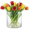 TREND FOR HOME Vaso Decorativo da Interno 19 cm per Piante Cilindro Centrotavola Portacandele Vetro per Candele Fiori Contenitore Decorativo Trasparente, Ø 19 cm, 4848 ml, Naida