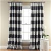 Lush Decor Stripe Blackout Window Curtain, 84 by 52-inch, Gray, Set of 2