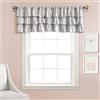 Lush Decor Belle Valance - Tenda singola in stile vintage chic, 213 x 46 cm (larghezza x lunghezza), colore: grigio