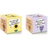 Feel Green Celebrations Ecocube, Semi di Girasole bio, cubo di Legno con Incisione Laser für Dich Soll Immer Die Sonne Scheinen & Celebrations Ecocube, Semi biologici di Lavanda