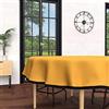 Soleil d'ocre Boheme Tovaglia Anti Macchia Rettangolare, Microfibra Lavata, Giallo (Senape), Diamètre 180 cm