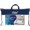 Colas Normand 73130212 Qualitygel 73130212, Cuscini in Percalle 100% Cotone, 45 x 70 cm, Supporto Cervicale Morbido, Qualità Alberghiera, Colore: Bianco