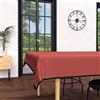 Soleil d'ocre Boheme Tovaglia Anti Macchia Rettangolare, Microfibra Lavata, Rosso (Mattone), 140 x 240 cm