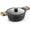 BRA Market | Casseruola alta 32 cm, Alluminio fuso, antiaderente