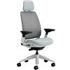 Steelcase Sedia da ufficio ergonomica Steelcase Series 2 con supporto lombare LiveBack, braccioli 4D, poggiatesta regolabile Storm Cloud; Prodotto in Europa