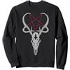 SATANIC DEATH METAL Death Metal Pagan Occulto Goth Satanic | Teschio di cervo Felpa