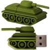 CNL - Chiavetta USB 2.0 a forma di carro armato, 8 GB, colore: Verde