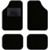 QUEMAR Tappetini Auto Universali per utilitarie e city car / 13 Colori Personalizzati/Kit 4 Tappeti in Moquette e Gomma su Misura/Set 2 Anteriori + 2 Posteriori (Bordo Perla)
