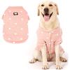 PAIDEFUL Cappotto Invernale per Cani di Taglia Piccola Media Extra Grande Gatti Giacca Antivento Calda Gilet Imbottito Abbigliamento per Cuccioli Tuta da Neve Camminare Nella Stagione Fredda Rosa 4XL