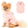PAIDEFUL Cappotto Invernale per Cani di Taglia Piccola Media Extra Grande Gatti Giacca Antivento Calda Gilet Imbottito Abbigliamento per Cuccioli Tuta da Neve Camminare nella Stagione Fredda Rosa S