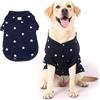 PAIDEFUL Cappotto Invernale per Cani di Taglia Piccola Media Extra Grande Gatti Giacca Antivento Calda Gilet Imbottito Abbigliamento per Cuccioli Tuta da Neve Camminare Nella Stagione Fredda Blu 4XL