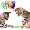 TUKNN Giocattolo a Molla per Gatti,Giochi per Gatti,Giochi Interattivo Gatto,Molle a Spirale in Plastica Interattive per Gattino Gatto,4PCS